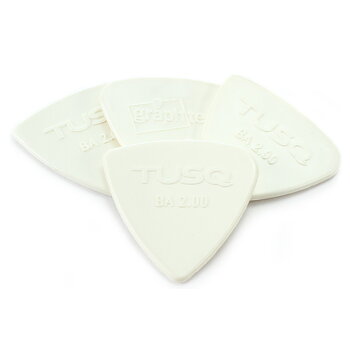 Graph Tech TUSQ Bi-Angle Picks White 2.00mm - Bright Tone 4-Pack