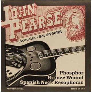 John Pearse 790NR Phosphor Bronze Acoustic Spanish Neck Resophonic 013-056 