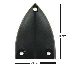 Truss Rod Cover Plate (Black)  - 2