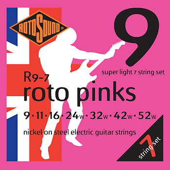 Rotosound R9-7 Roto Pinks 009-052 (7-string)