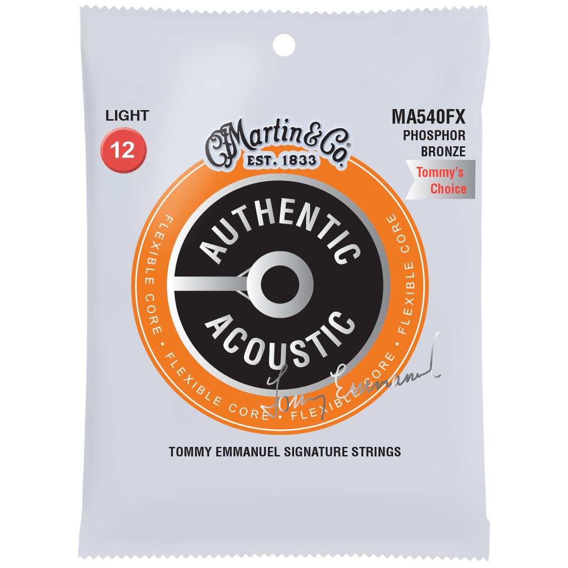 Martin MA540FX Tommy Emmanuel Signature Acoustic Strings 012-054