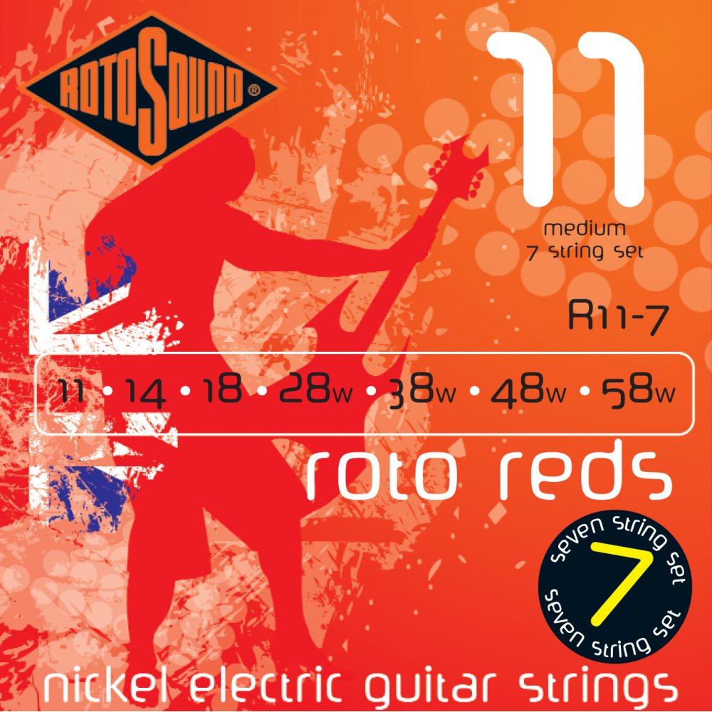 Rotosound R11-7 Roto Reds 011-058 (7-string)