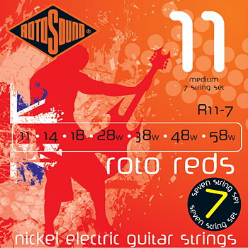 Rotosound R11-7 Roto Reds 011-058 (7-string)