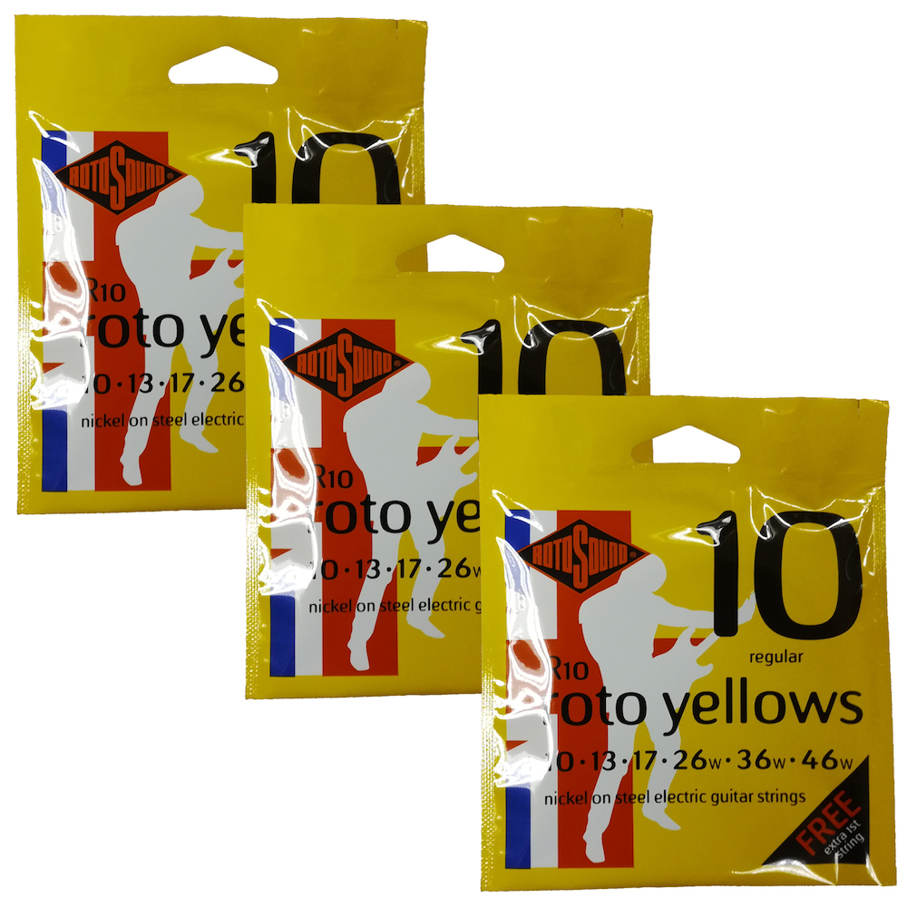 Rotosound R10 Roto Yellows 010-046 (3-Pack)
