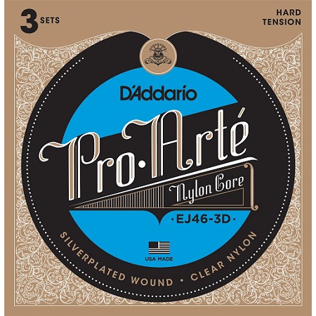 D'Addario Pro-Arte EJ46-3D Hard Tension (3-Pack)