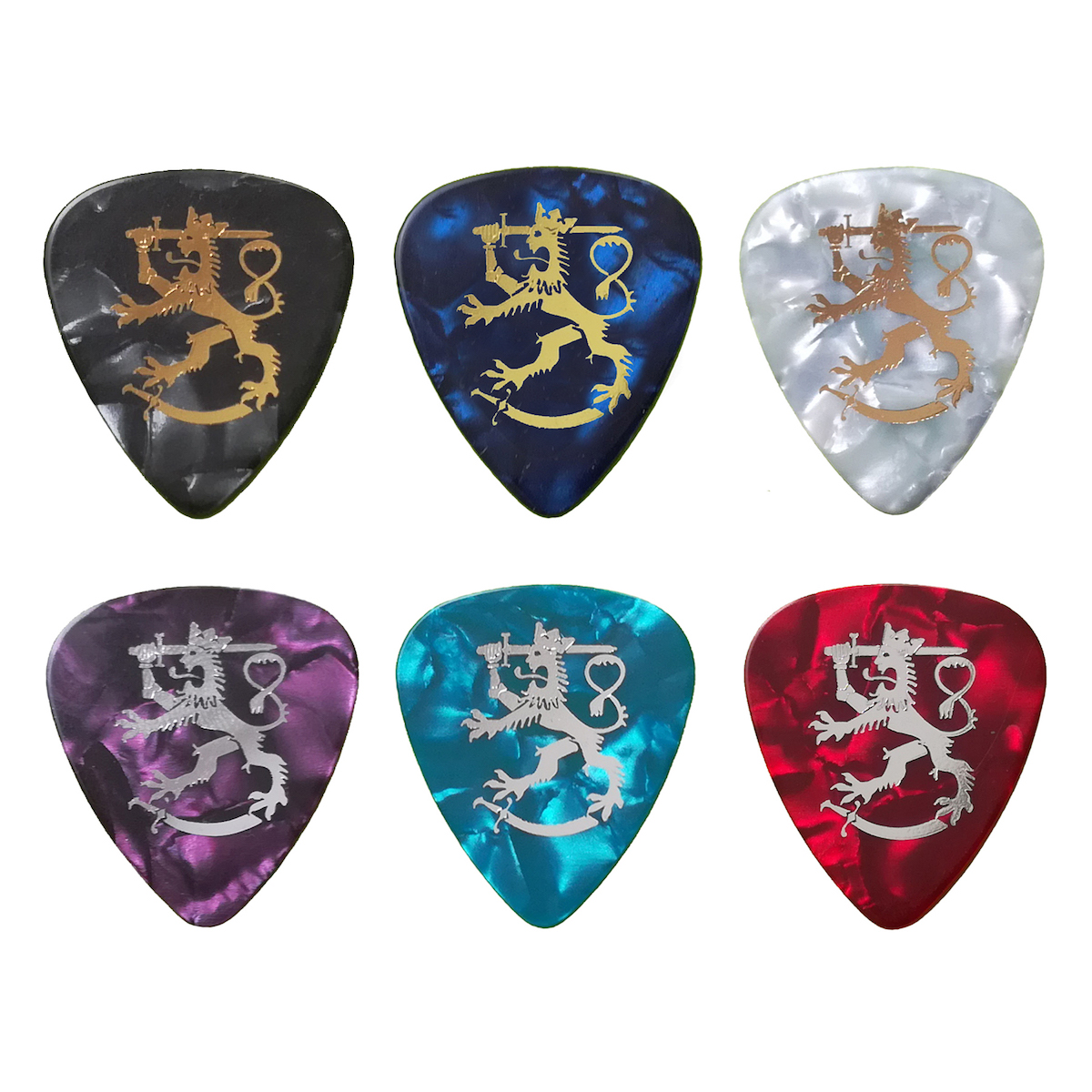 Finnish Lion Celluloid Guitar Picks (Thin)