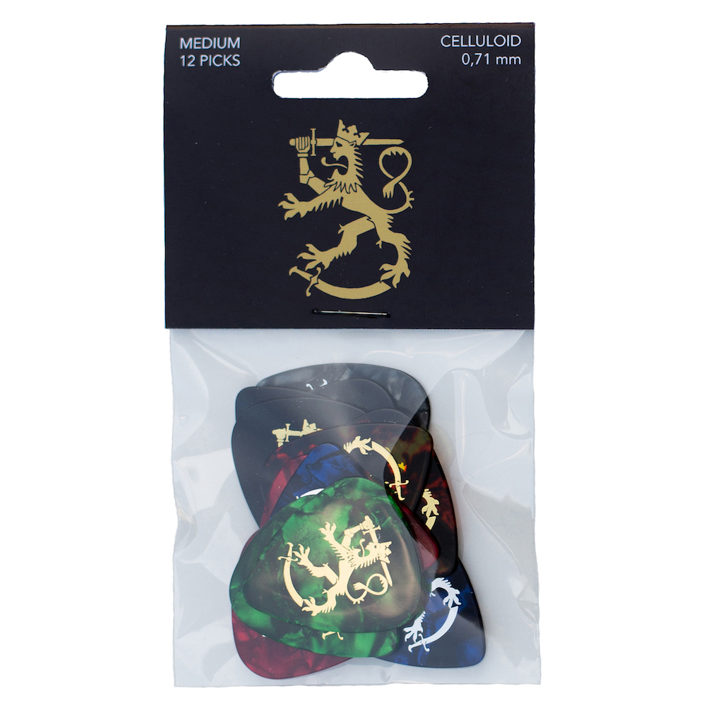 Finnish Lion Celluloid Guitar Picks Medium (12-Pack)
