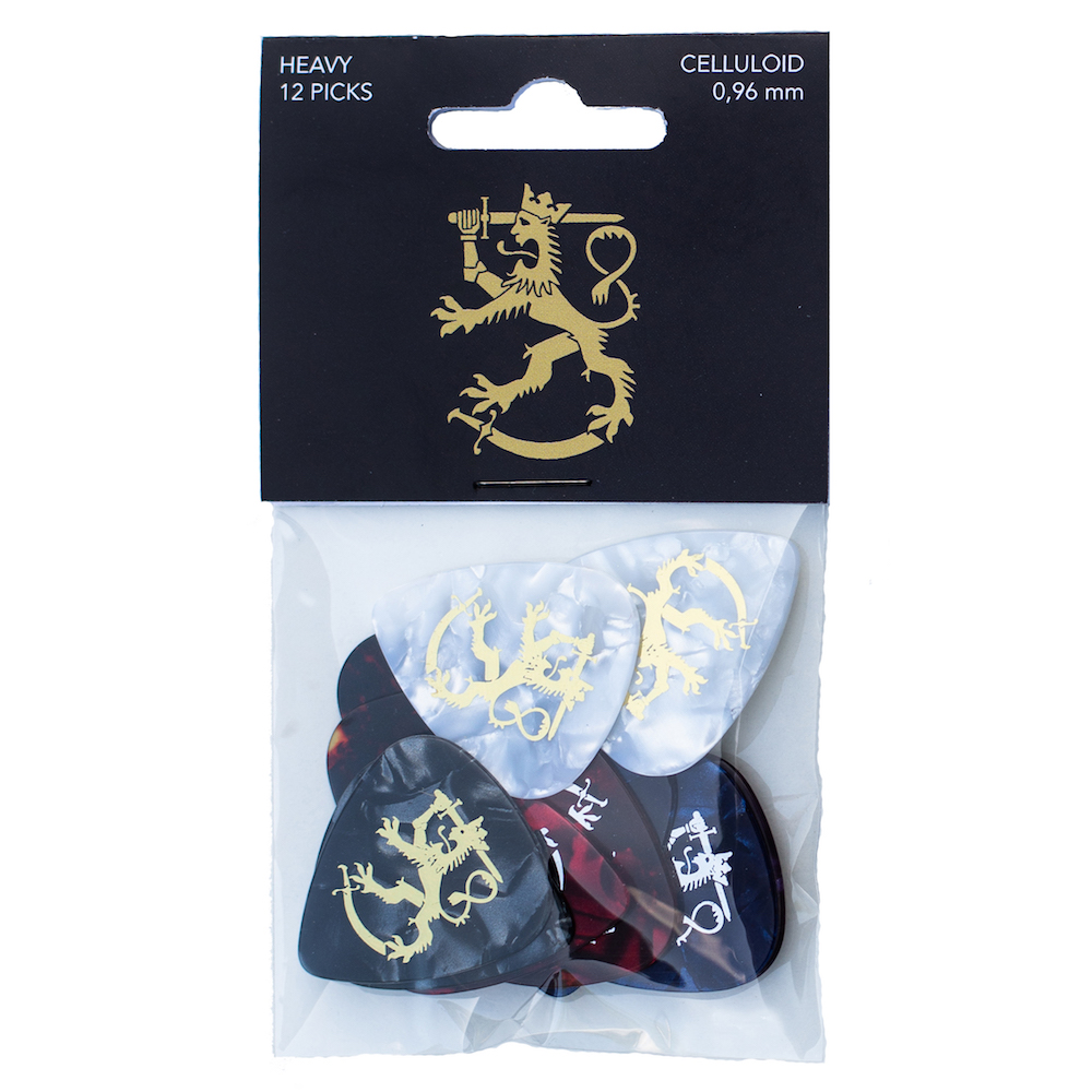 Finnish Lion Celluloid Guitar Picks Heavy (12-Pack)