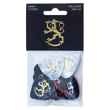 Finnish Lion Celluloid Guitar Picks Heavy (12-Pack)