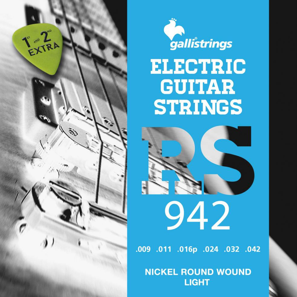Galli RS-942 Nickel Wound Electric Guitar Strings 009-042