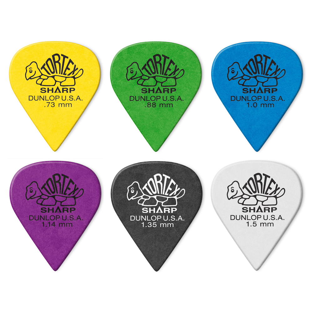 Dunlop Tortex® SHARP Plektrat 12-Pack - 7