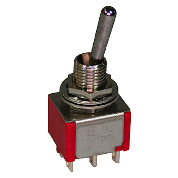 Mini Toggle Switch On-On-On  (DPDT)