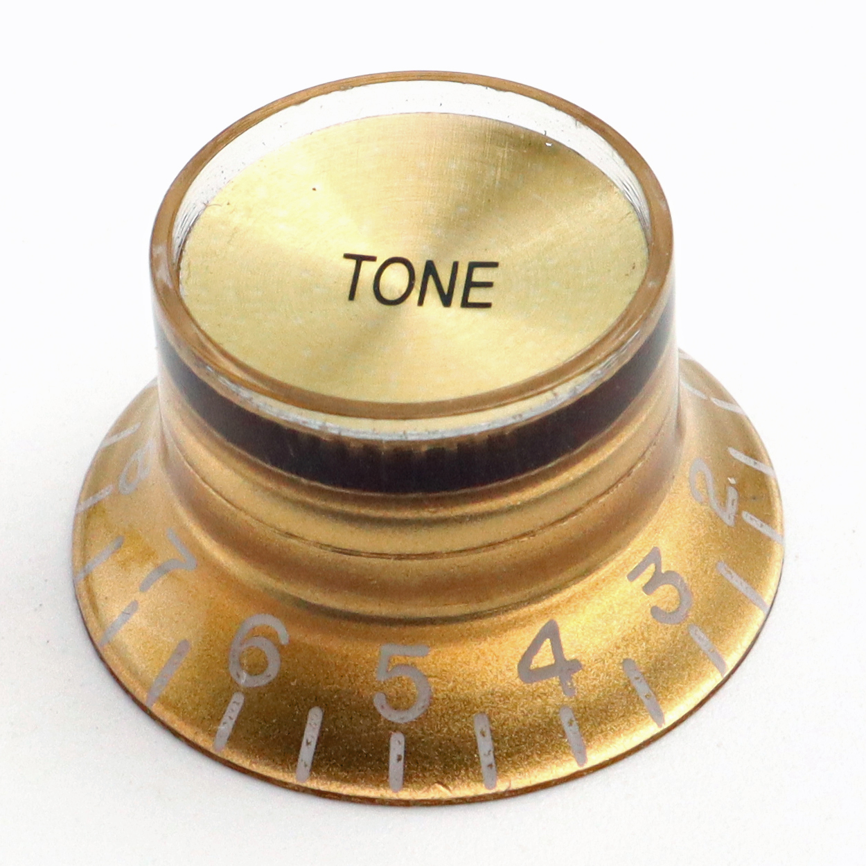 Top Hat Bell Reflector Tone Knob, Gold Metric Size (Left Handed)