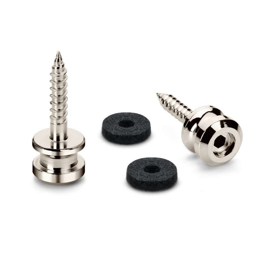 Schaller S-Lock Strap Buttons Nickel (2-Pack)