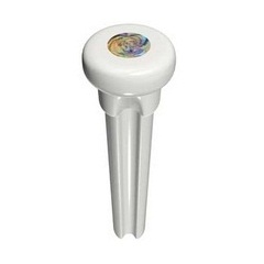 PP-1000 Tusq Bridge Pins White (Paua Inlay) - 2