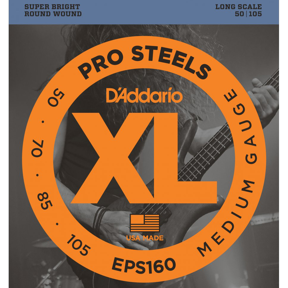 D'Addario EPS160 Stainless Steel Bass Strings 050-105 (Limited Offer)