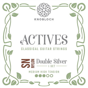 Knobloch Strings 400ADN SN Nylon Actives Double Silver (Medium-High Tension)
