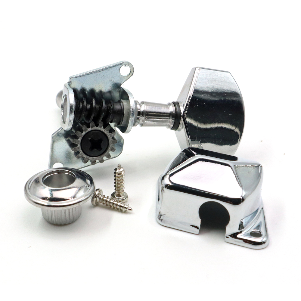 Acoustic Guitar Machine Heads Chrome (6+0) - 2