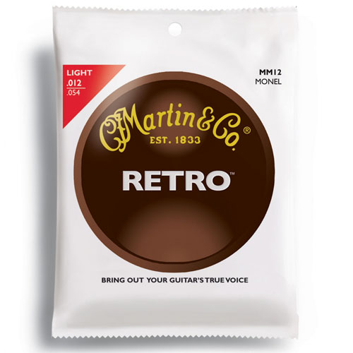 Martin MM12 Retro Monel Acoustic Strings 012-054