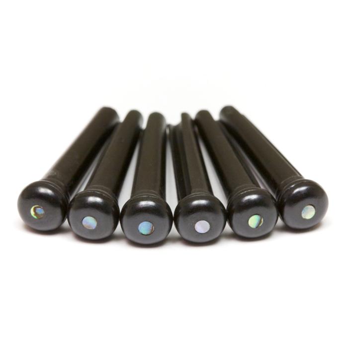 PP-2182 Tusq Bridge Pins Black (Paua dot) 