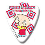 Family Guy Guitar Pick "I´ve been a bawdy little monkey" 