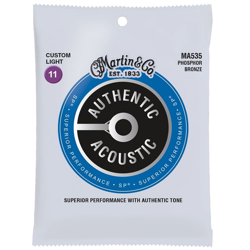 Martin MA535 Authentic Acoustic Phosphor Bronze Strings 011-052