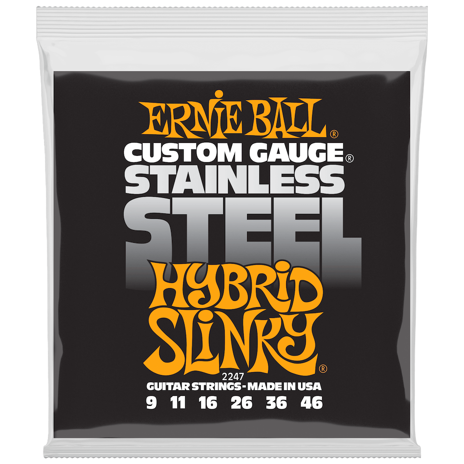 Ernie Ball EB-2247 Hybrid Slinky Stainless Steel 009-046