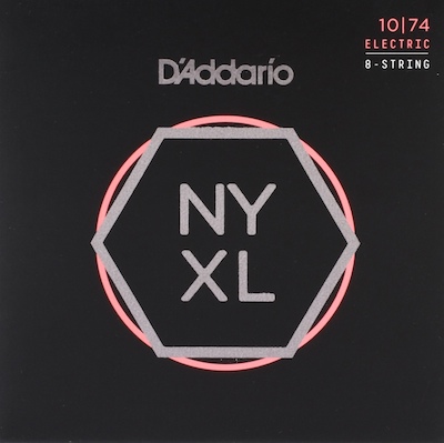 D'Addario NYXL1074 Nickel Wound 010-074 (8-String)