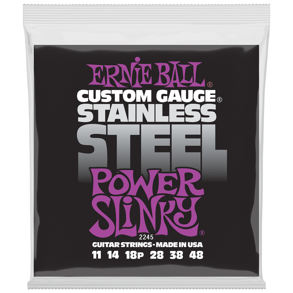 Ernie Ball EB-2245 Power Slinky Stainless Steel 011-048