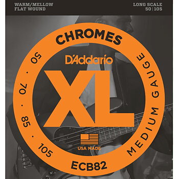 D'Addario ECB82 Flatwound Chromes 050-105