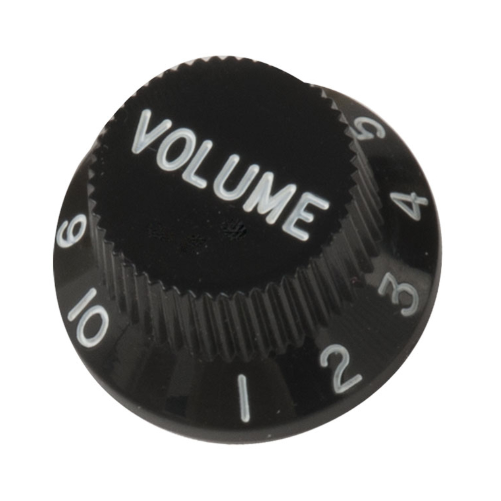Volume Knob For Strat, Black (Inch size)