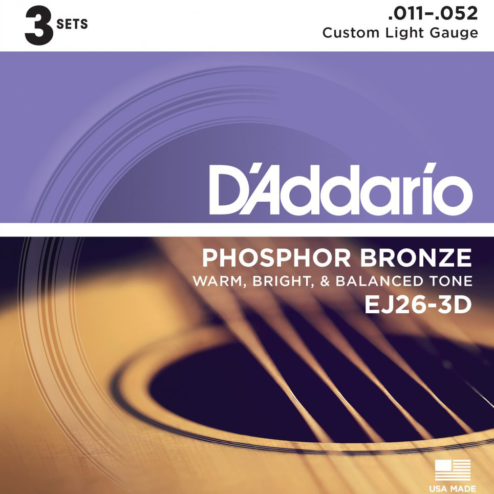 D'Addario EJ26-3D 011-052 (3-Pack)