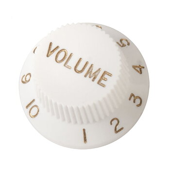 Volume Knob For Strat, White (Inch size)