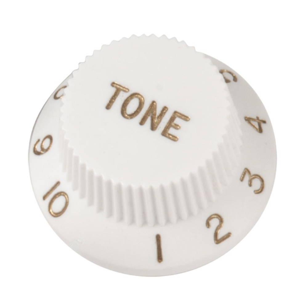 Tone Knob For Strat, White (Inch size)