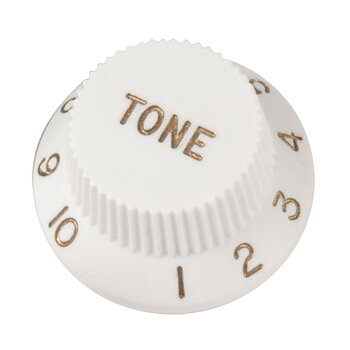 Tone Knob For Strat, White (Inch size)