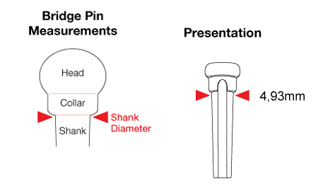 PP-2000-00 Tusq Bridge Pins Black (Paua Shell) - 3