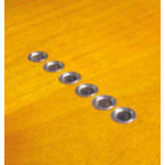 Guitar String Mounting Ferrules (Chrome, Black, Gold) - 3