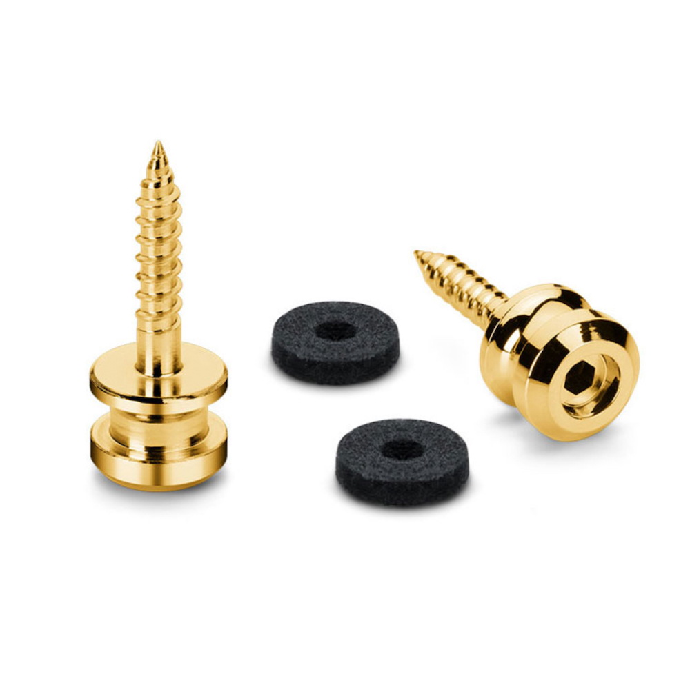 Schaller S-Lock Strap Buttons Gold (2-Pack)