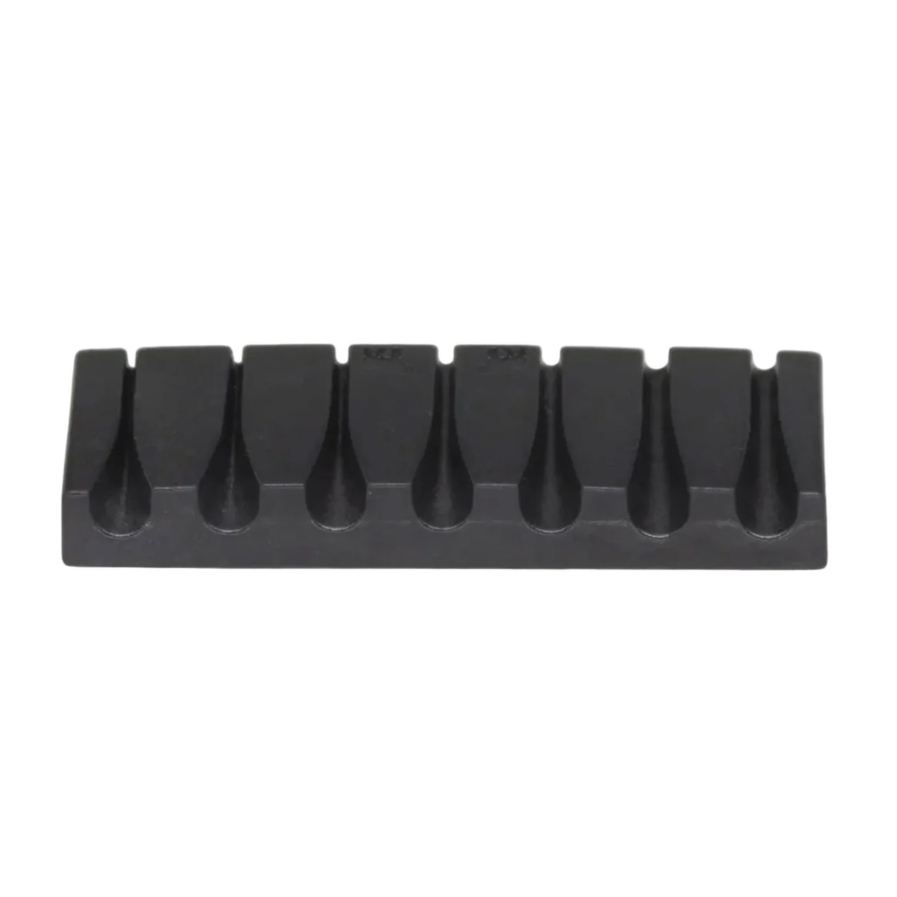 PU-6522-00 Black TUSQ XL Unlocking 7-String Ibanez-Style Slotted Nut (Radius 16") - 2