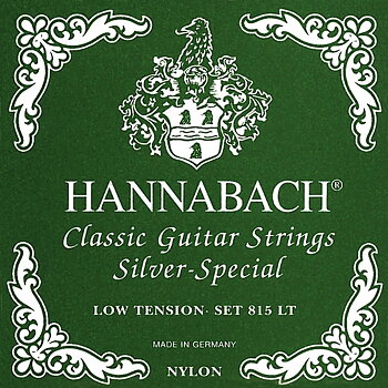 Hannabach 815LT Silver Special Classical Guitar Strings (Low Tension)