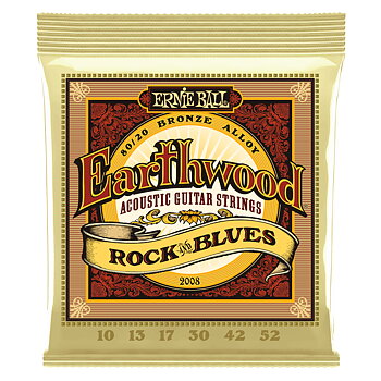 Ernie Ball EB-2008 Earthwood Acoustic Rock & Blues 010-052