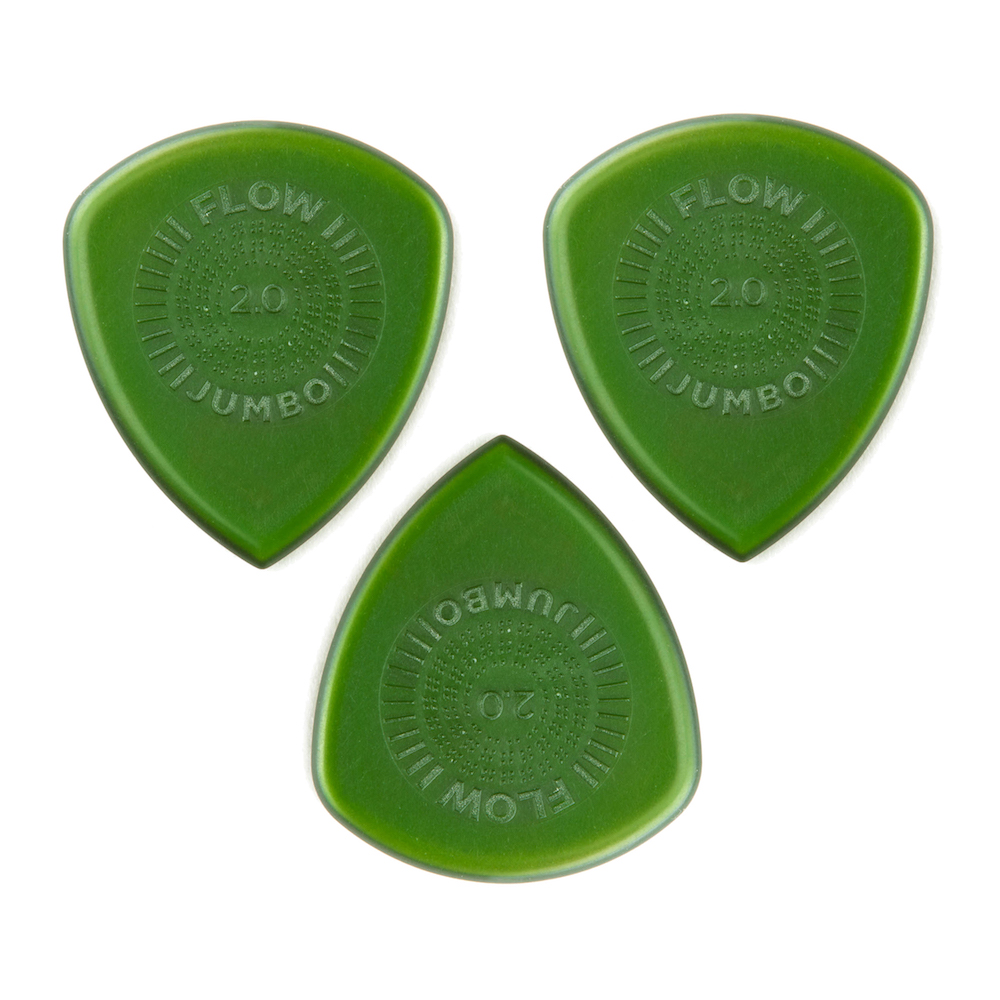Dunlop FLOW Jumbo Grip Pick 2.0mm (3-Pack)