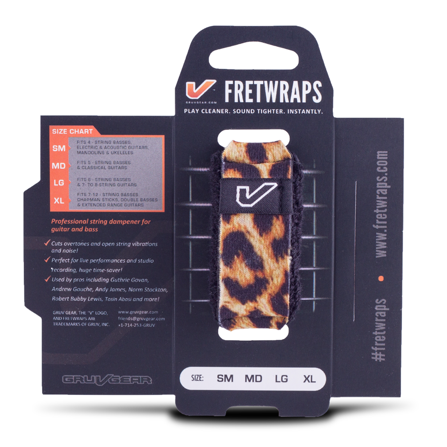 Gruvgear FretWraps String Muter (Leopard, Medium) 