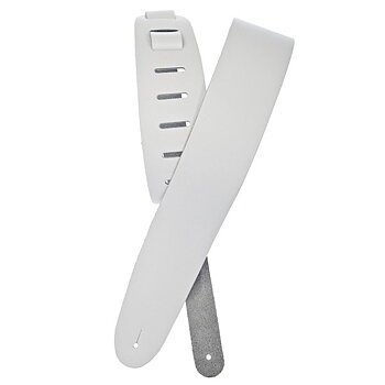 Planet Waves Basic Classic Leather Guitar Strap (White)