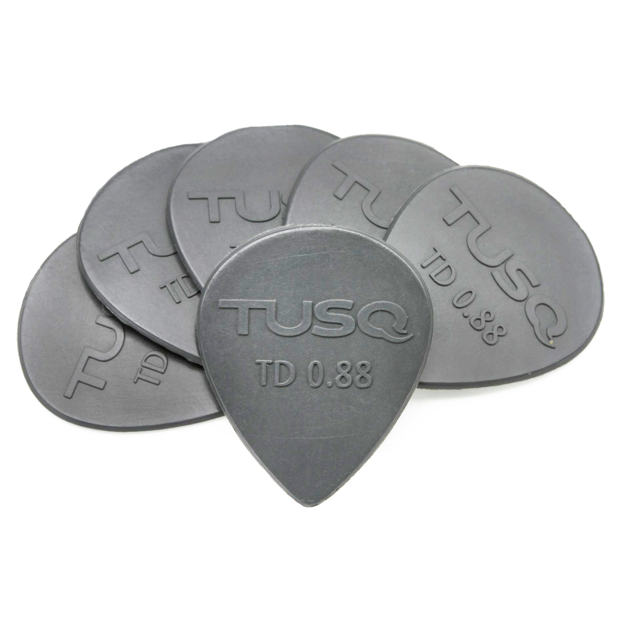 Graph Tech TUSQ Tear Drop Picks Grey 0.88mm - Deep Tone 6-Pack