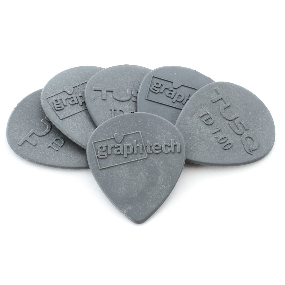 Graph Tech TUSQ Tear Drop Picks Grey 1.00mm  - Deep Tone 6-Pack