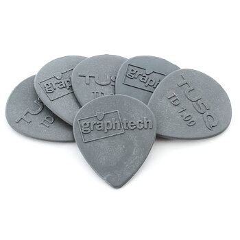 Graph Tech TUSQ Tear Drop Picks Grey 1.00mm  - Deep Tone 6-Pack