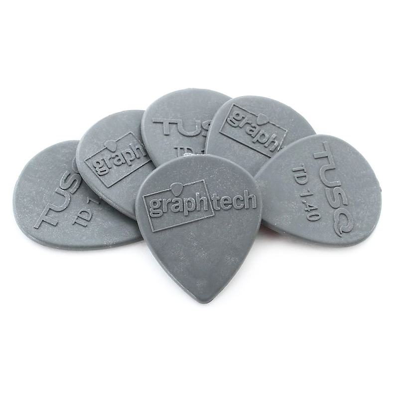 Graph Tech TUSQ Tear Drop Picks Grey 1.40mm - Deep Tone 6-Pack