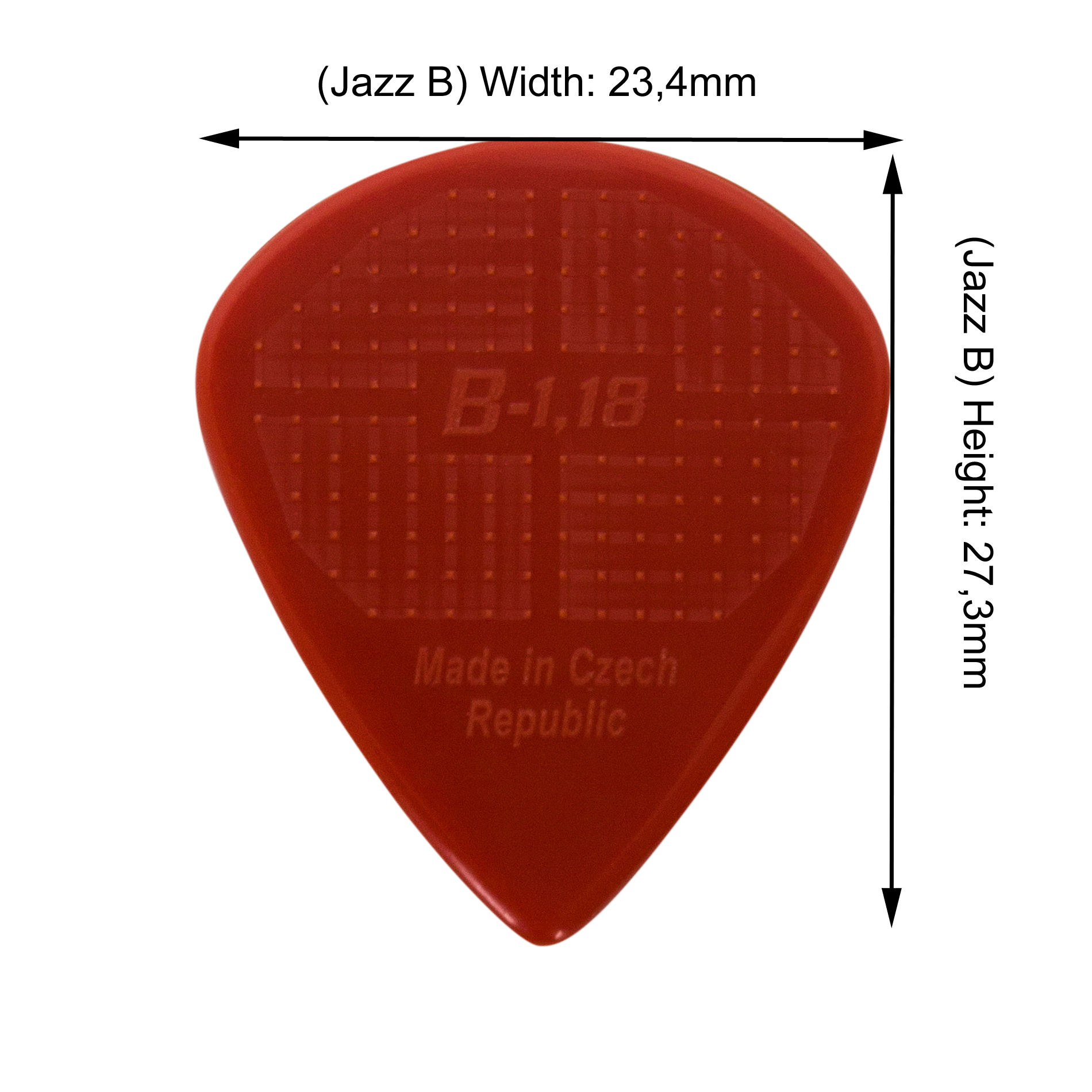 D-GRIP Premium JAZZ B Nylon Picks - 2
