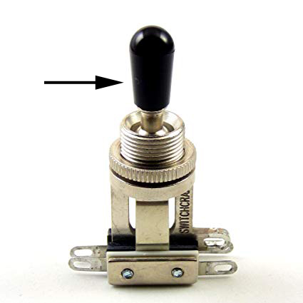 Switch Tip For 3-Way Toggle Switch, Inch Size (White & Black) - 2